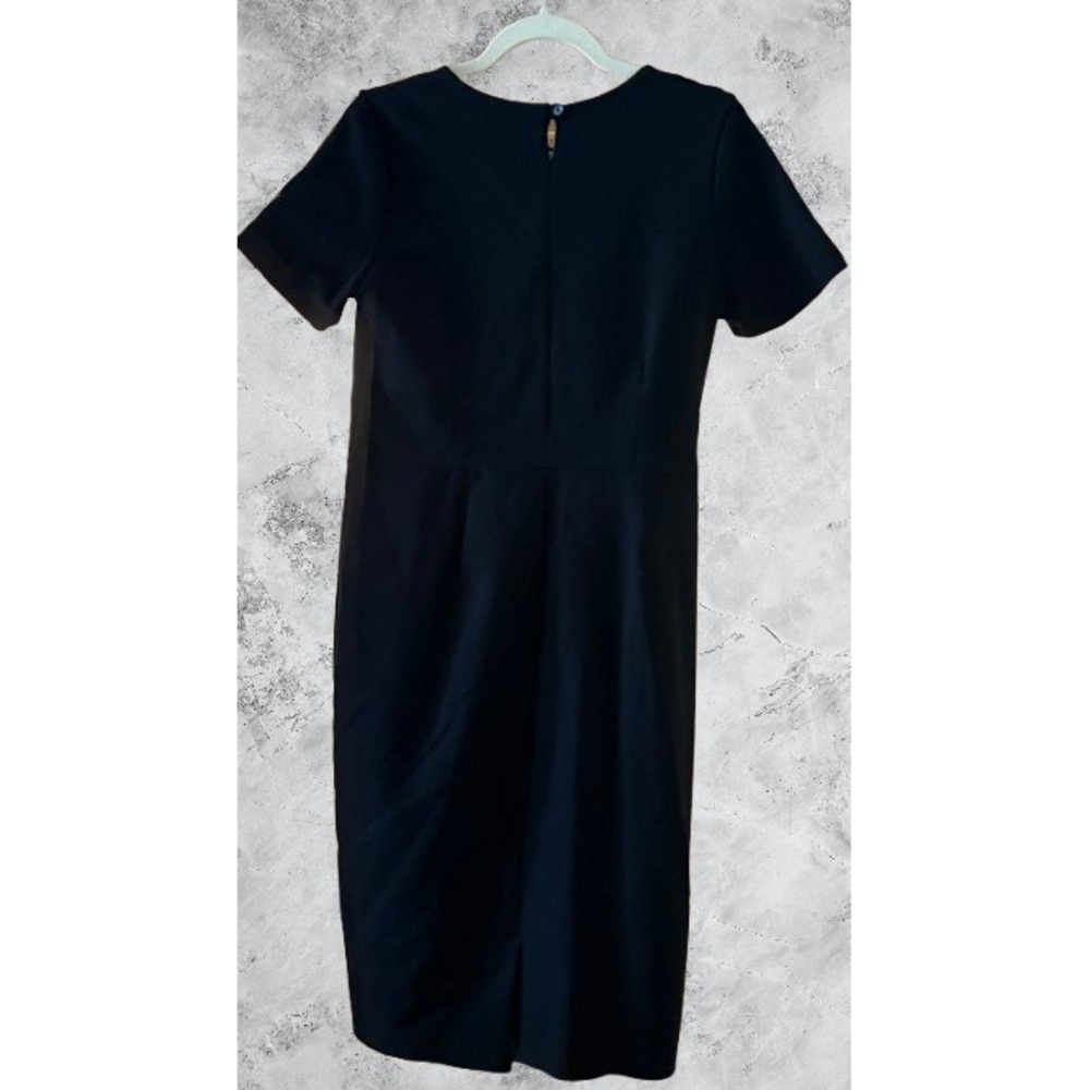 Brigitte Brianna Black Short Sleeve Sheath Modest Dress Womens Large Sexy Modest